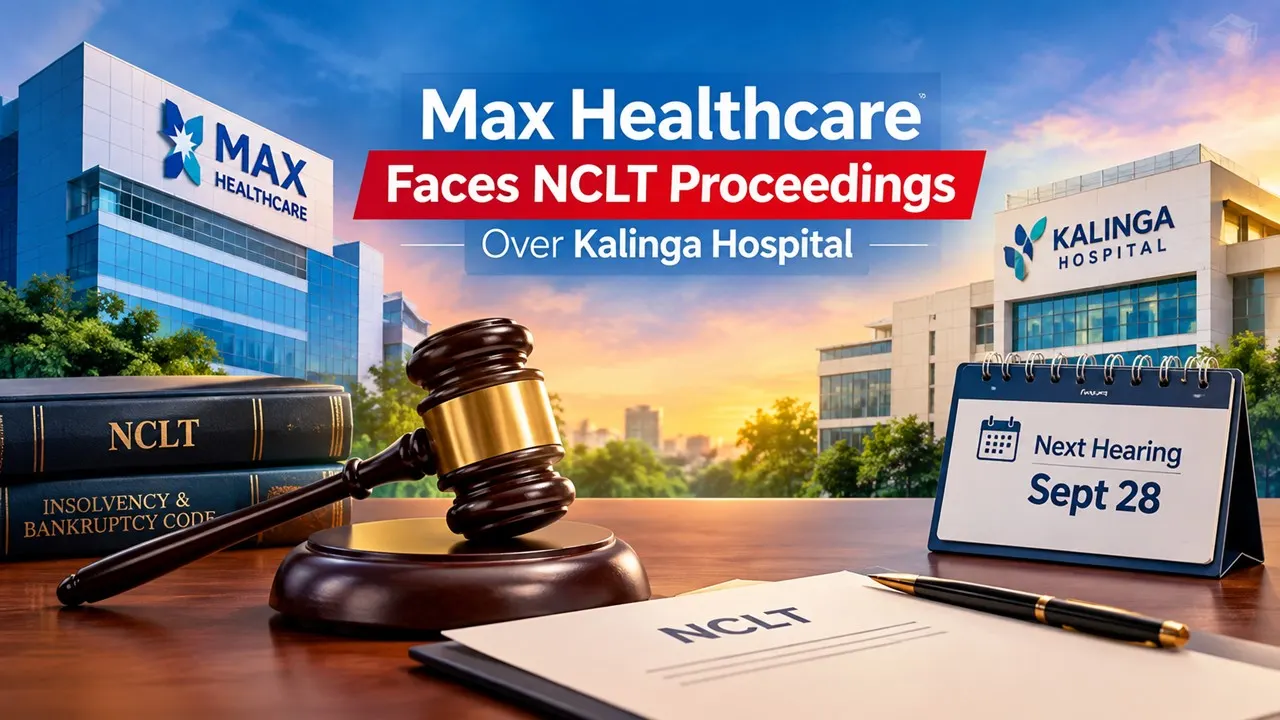 Max Healthcare Faces NCLT Proceedings Over Kalinga Hospital; Next Hearing Scheduled for Sept 28