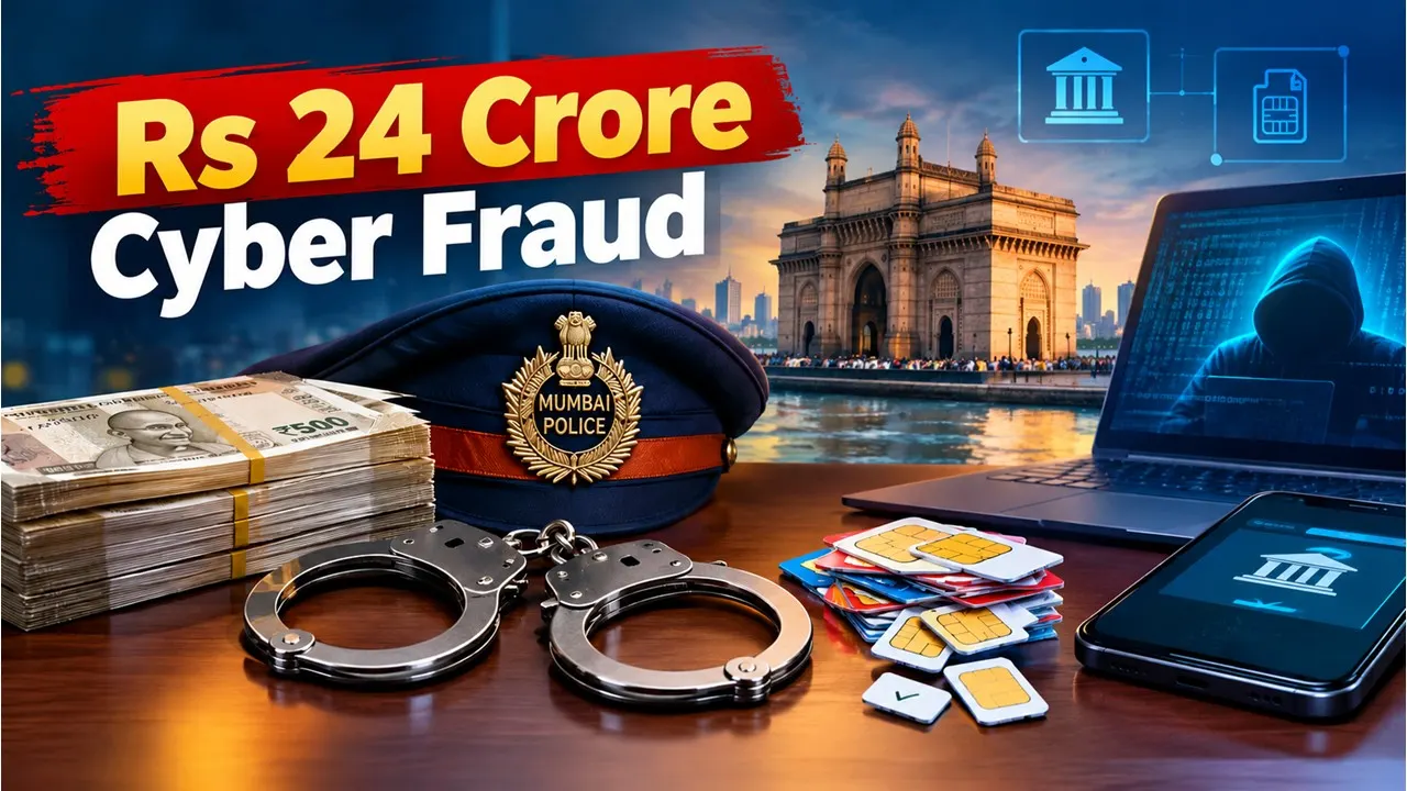 Rs 24 Crore Cyber Fraud: Mumbai Police Arrest 3 for Supplying Mule Bank Accounts, 2,898 SIMs