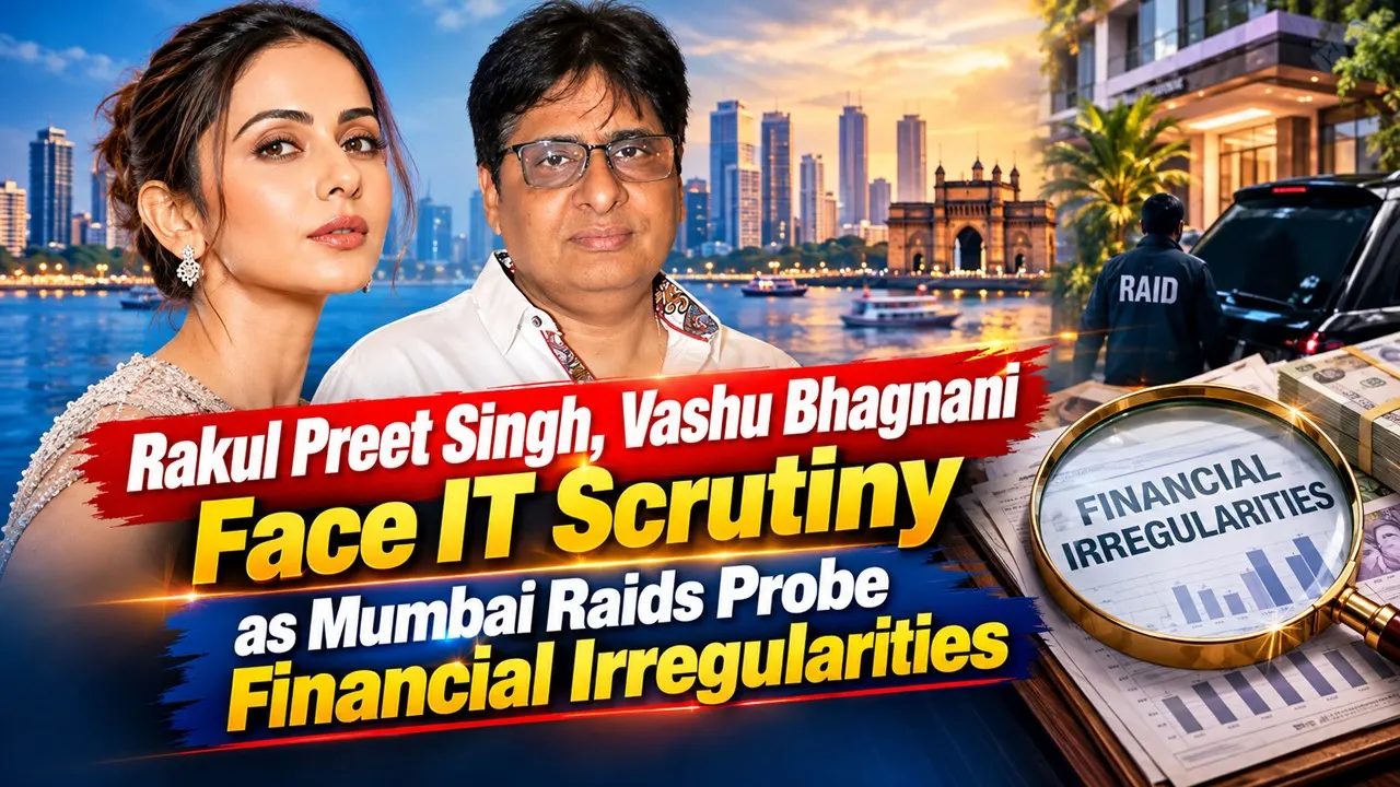 Rakul Preet Singh, Vashu Bhagnani Face IT Scrutiny as Mumbai Raids Probe Financial Irregularities
