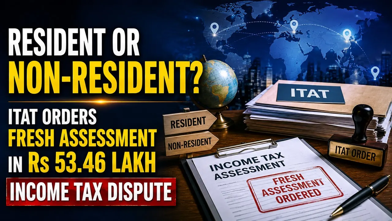 Resident or Non-Resident? ITAT Orders Fresh Assessment in Rs 53.46 Lakh Income Tax Dispute