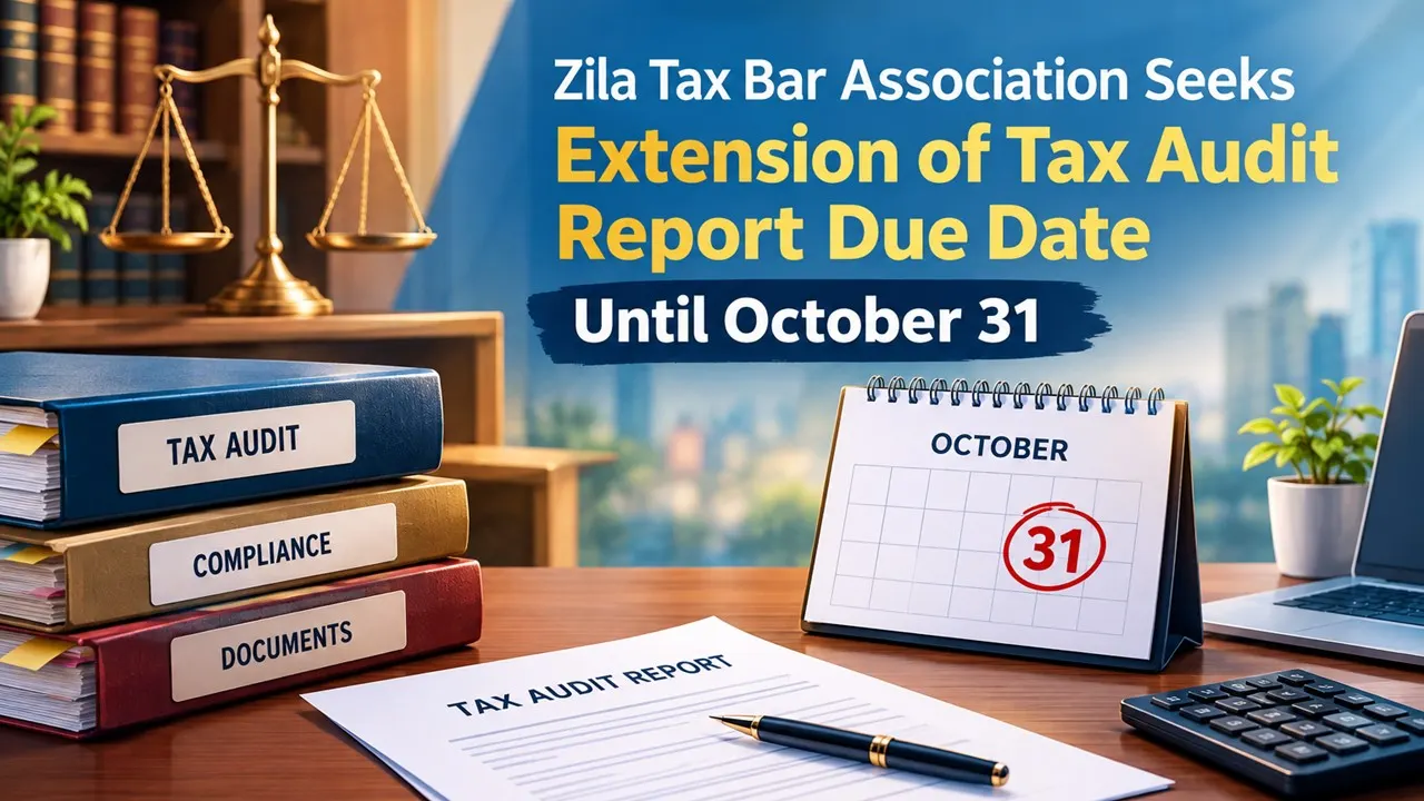 Zila Tax Bar Association Seeks Extension of Tax Audit Report Due Date Until October 31, Citing Compliance Challenges