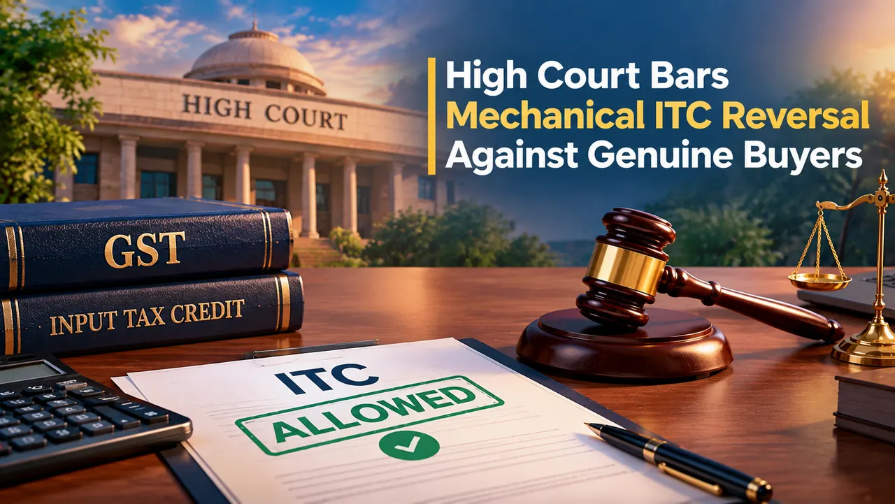 High Court Bars Mechanical ITC Reversal Against Genuine Buyers
