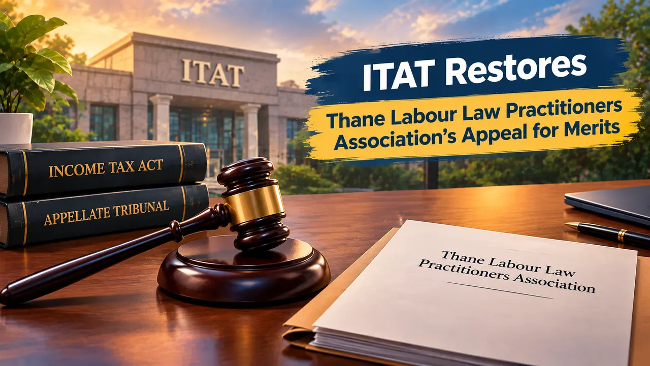ITAT Restores Thane Labour Law Practitioners Association’s Appeal for Merits