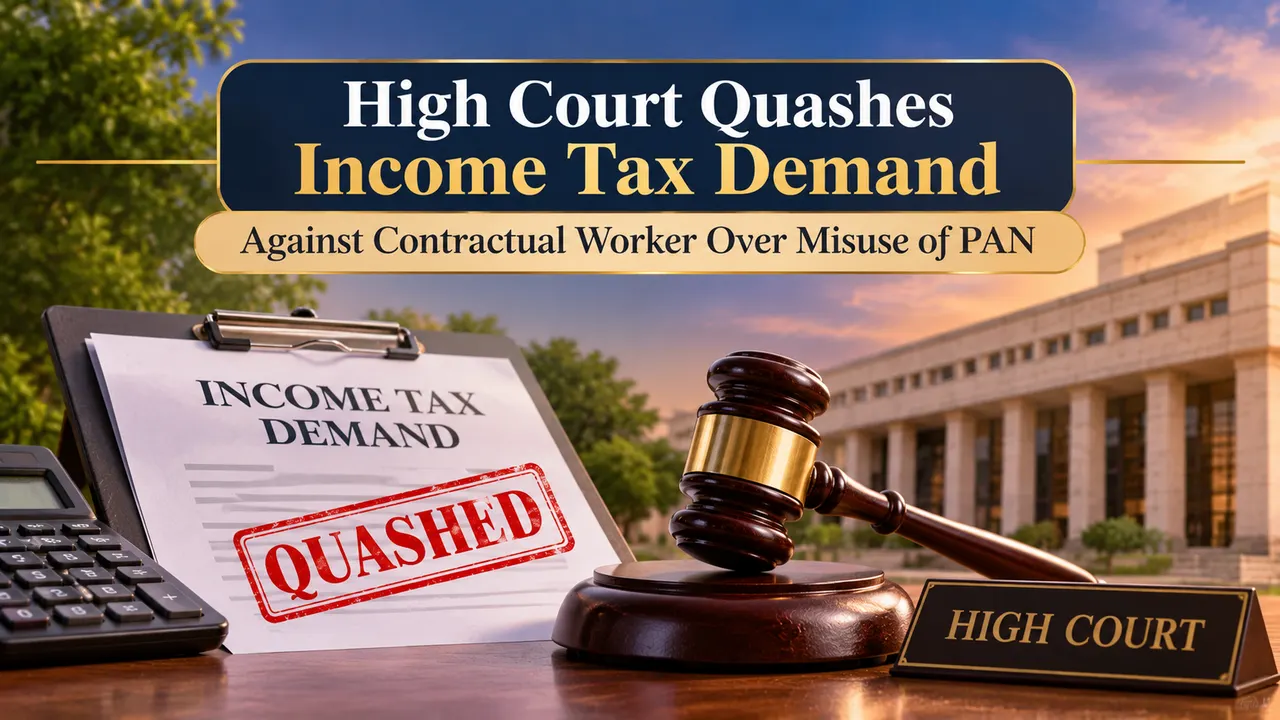 High Court Quashes Income Tax Demand Against Contractual Worker Over Misuse of PAN