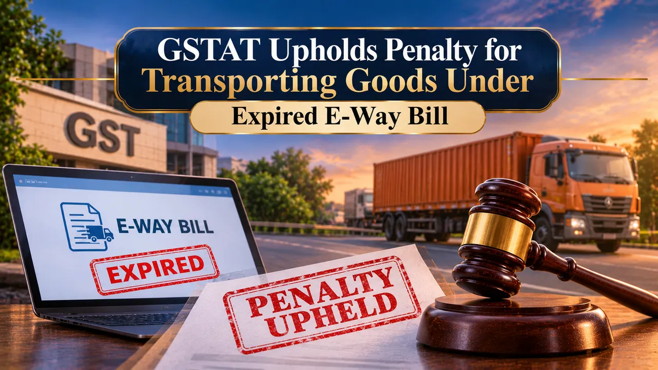 GSTAT Upholds Penalty for Transporting Goods Under Expired E-Way Bill