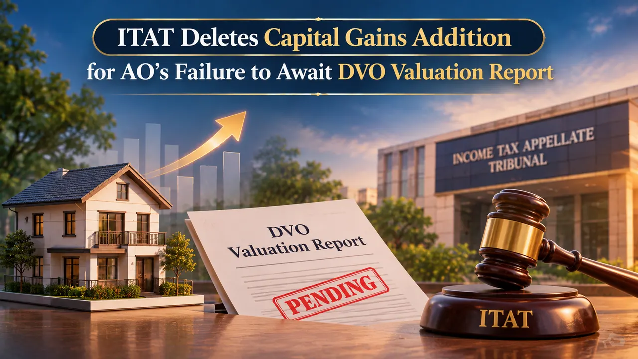 ITAT Deletes Capital Gains Addition for AO’s Failure to Await DVO Valuation Report