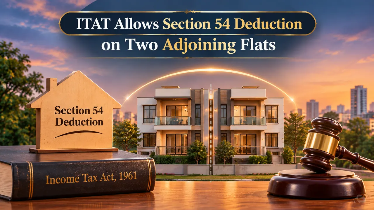 ITAT Allows Section 54 Deduction on Two Adjoining Flats