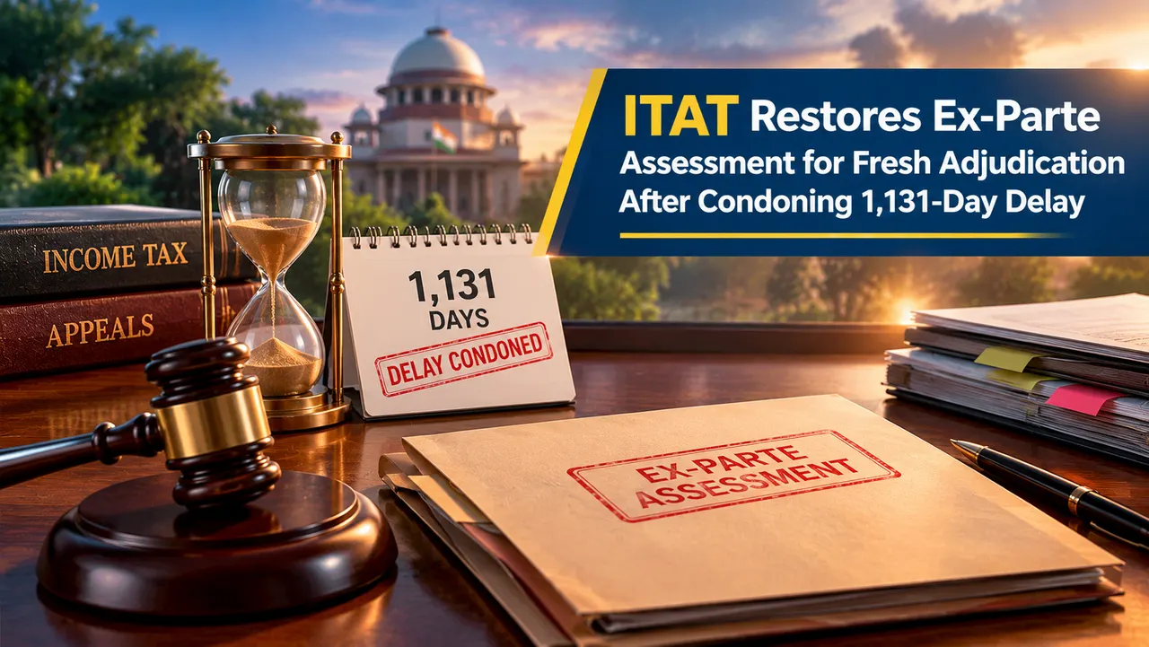 ITAT Restores Ex-Parte Assessment for Fresh Adjudication After Condoning 1,131-Day Delay