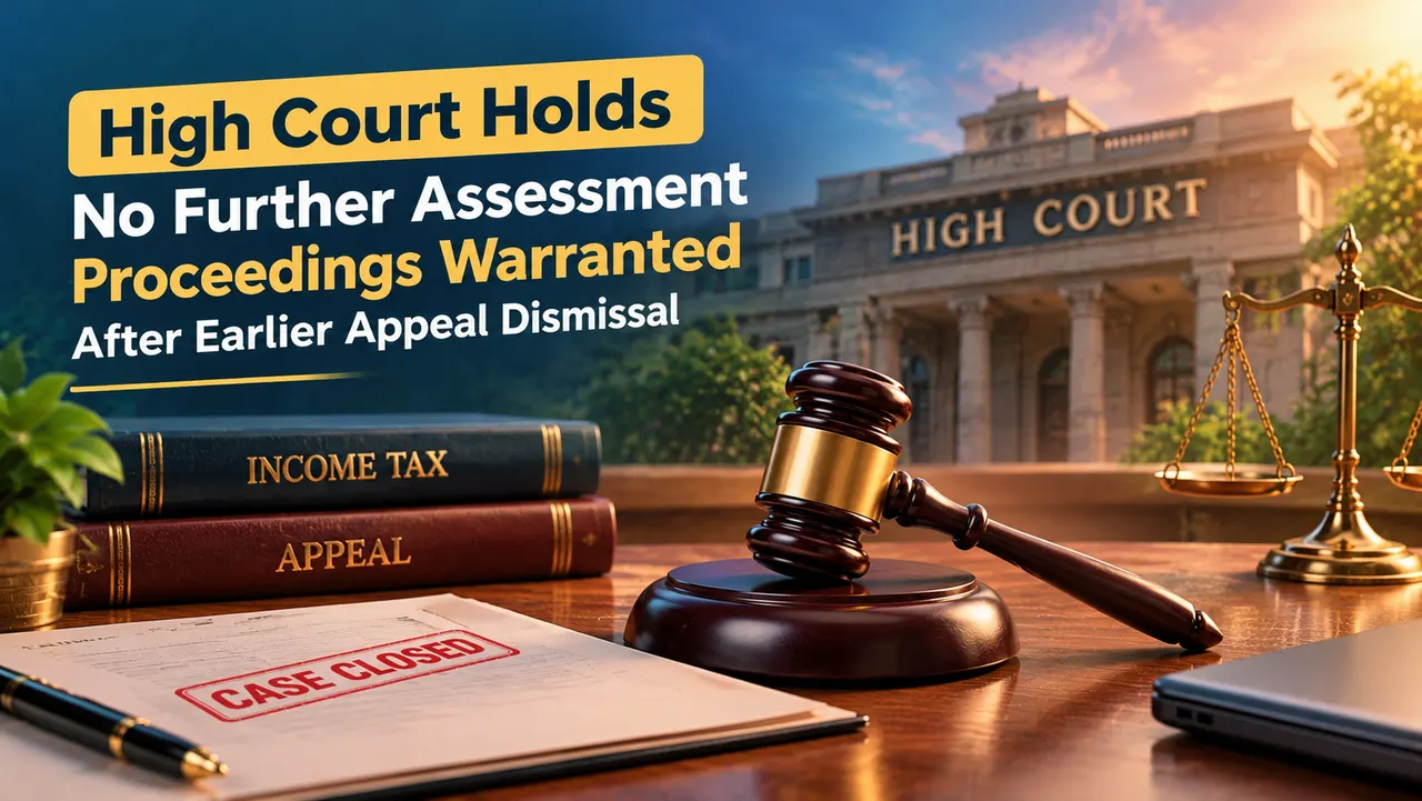 High Court Holds No Further Assessment Proceedings Warranted After Earlier Appeal Dismissal