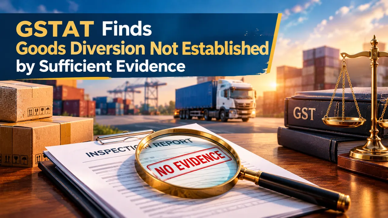 GSTAT Finds Goods Diversion Not Established by Sufficient Evidence