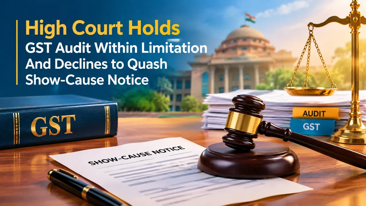 High Court Holds GST Audit Within Limitation And Declines to Quash Show-Cause Notice