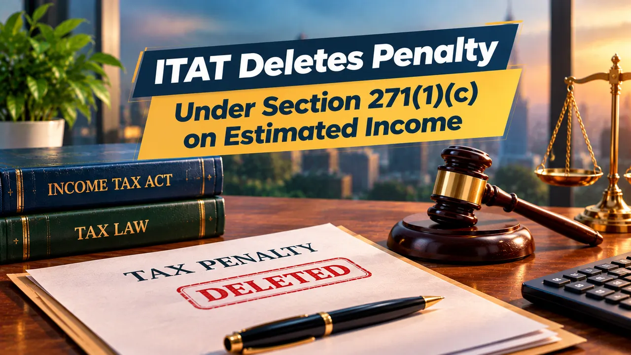 ITAT Deletes Penalty Under Section 271(1)(c) on Estimated Income