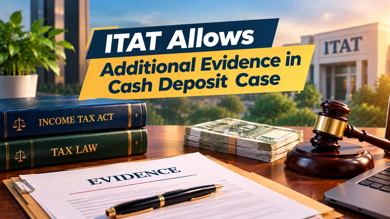 ITAT Allows Additional Evidence in Cash Deposit Case