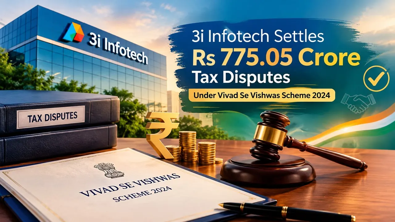 3i Infotech Settles Rs 775.05 Crore Income Tax Disputes Under Vivad Se Vishwas Scheme 2024