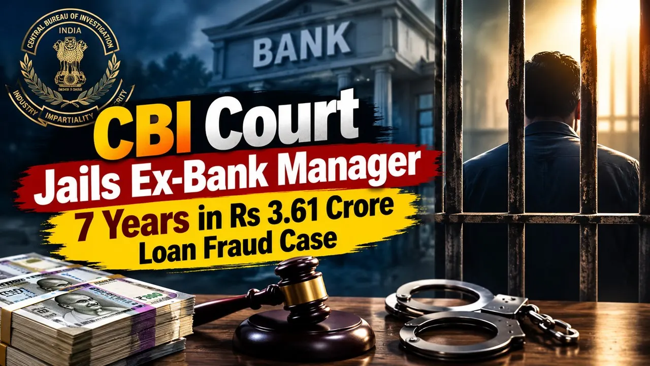 CBI Court Jails Ex-Bank Manager 7 Years in Rs 3.61 Crore Loan Fraud Case