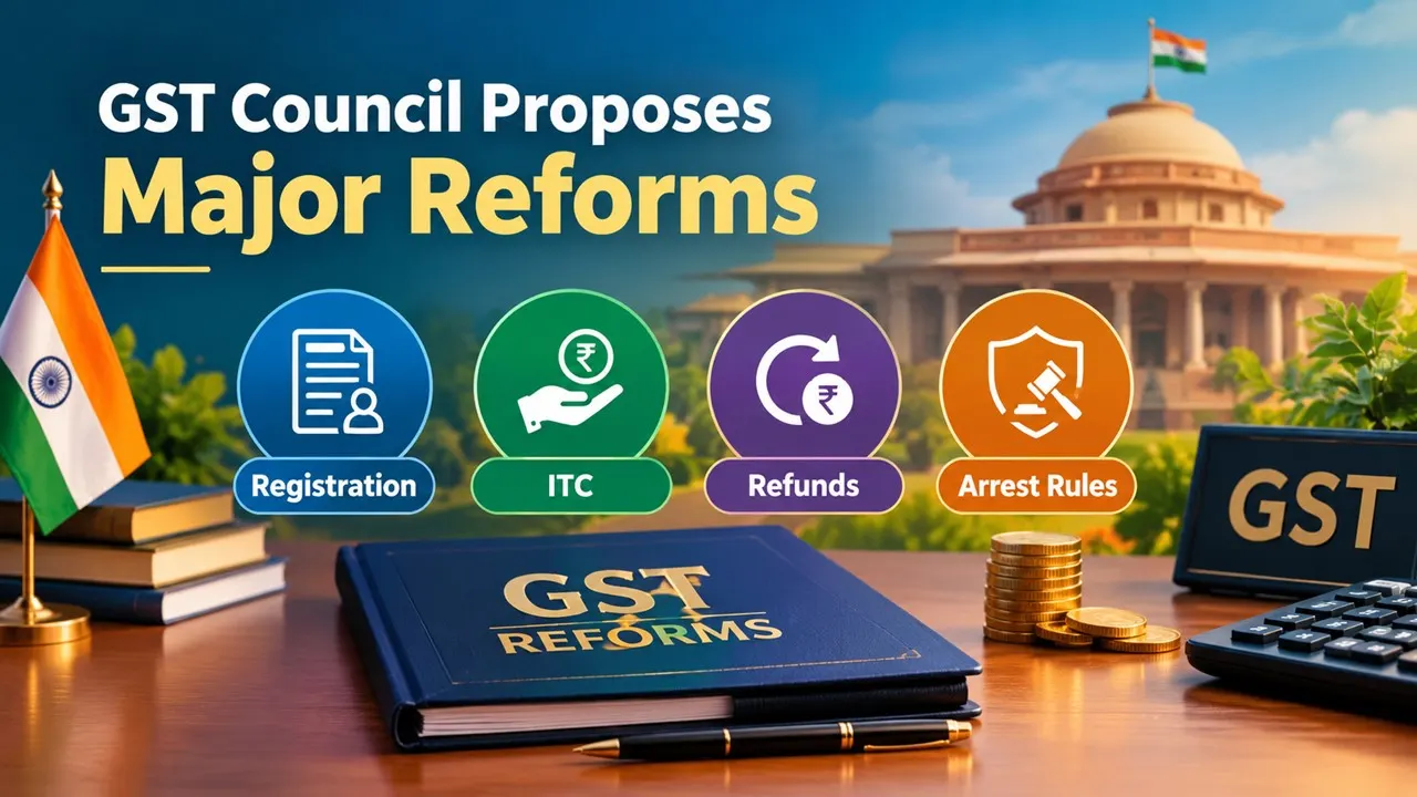 GST Council Proposes Major Reforms in Registration, ITC, Refunds and Arrest Rules