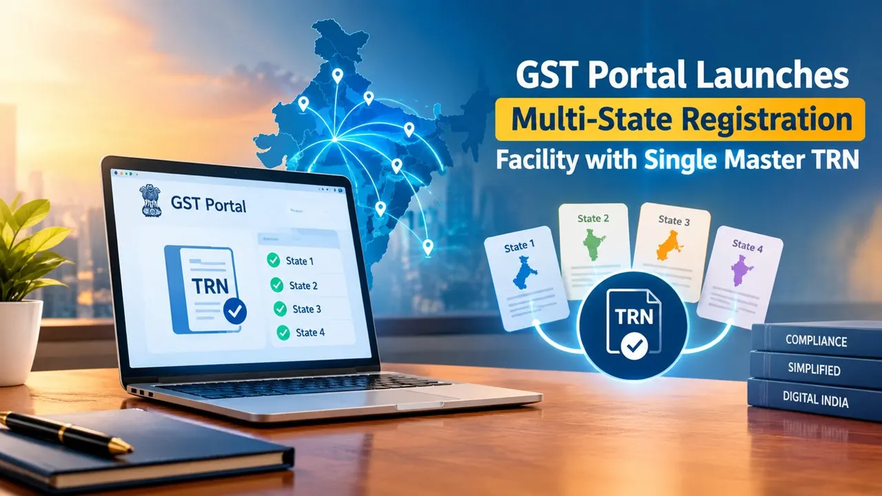 GST Portal Launches Multi-State Registration Facility with Single Master TRN