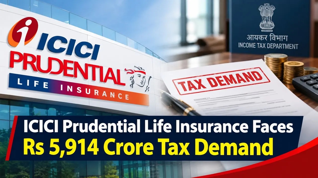ICICI Prudential Life Insurance Faces Rs 5,914 Crore Tax Demand After Income Tax Department Issues Rectification Order for AY 2023