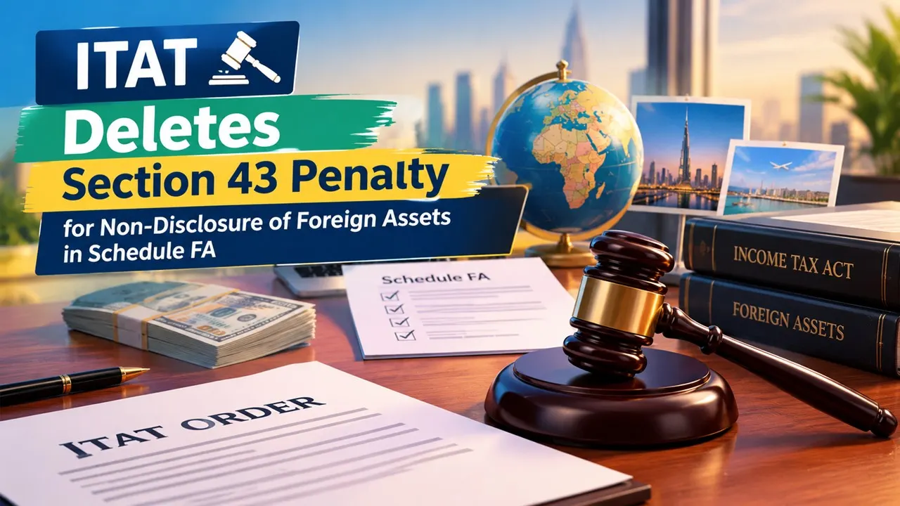 ITAT Deletes Section 43 Penalty for Non-Disclosure of Foreign Assets in Schedule FA