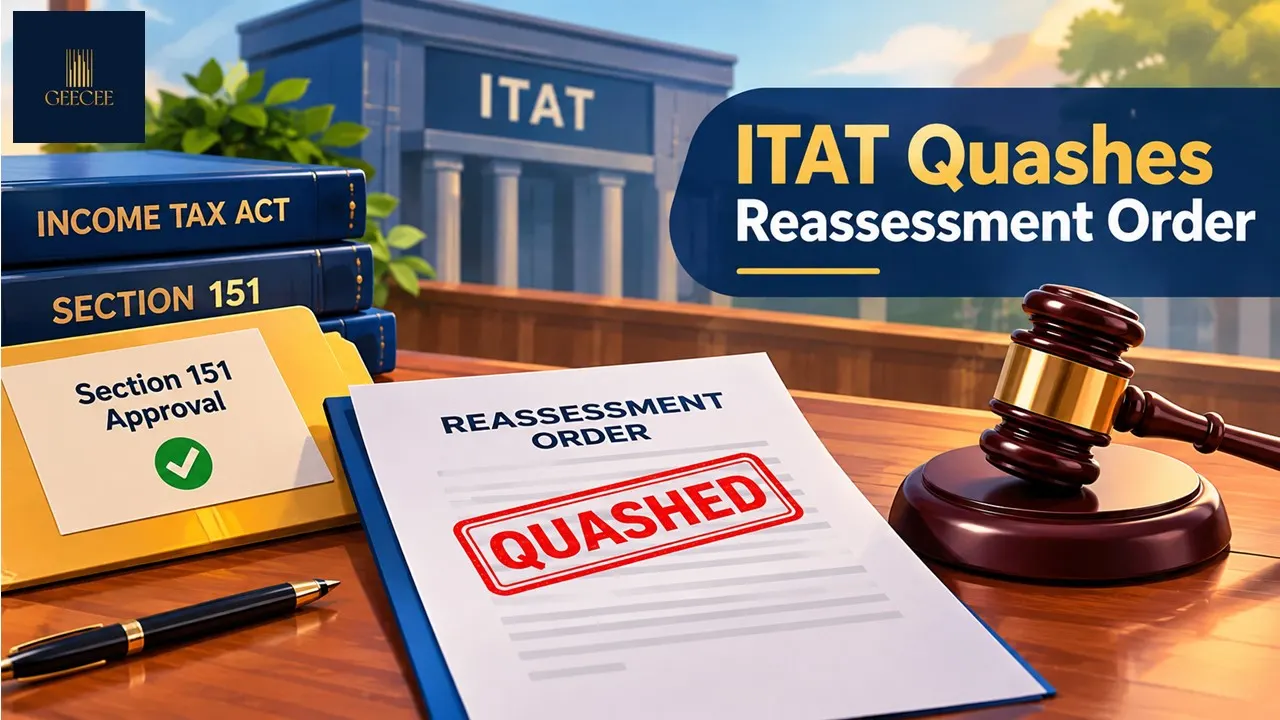 ITAT Quashes Reassessment Order Against Geecee Ventures Over Lack of Section 151 Approval From Specified Authority