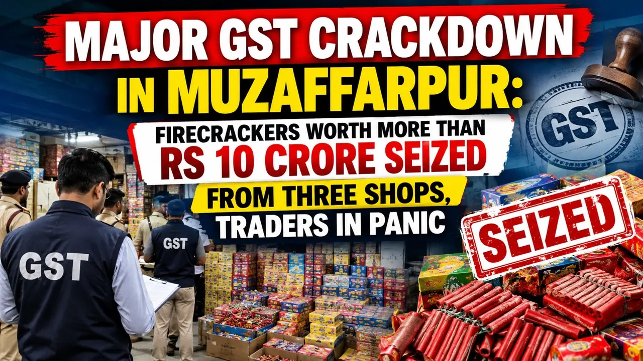 Major GST Crackdown in Muzaffarpur: Firecrackers Worth More Than Rs 10 ...