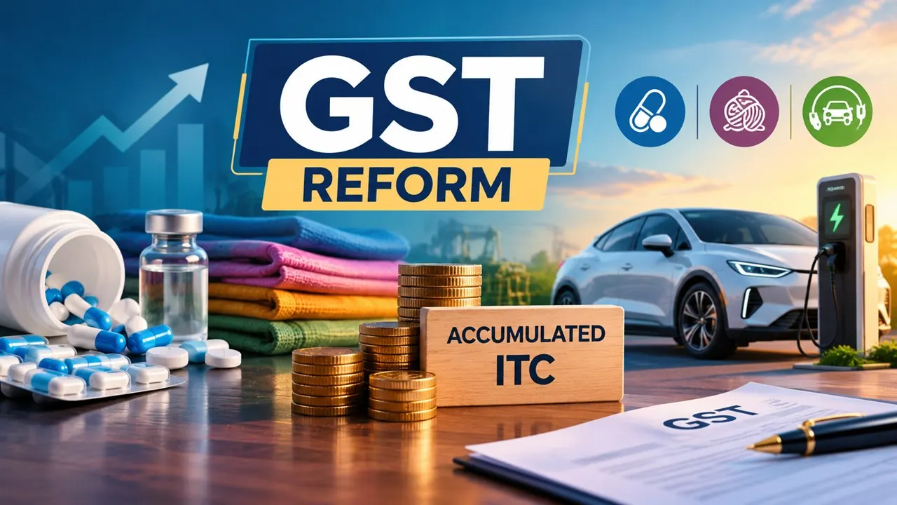 GST Reform: Pharma, Textiles, EVs and Other Sectors Seek Relief from Accumulated ITC