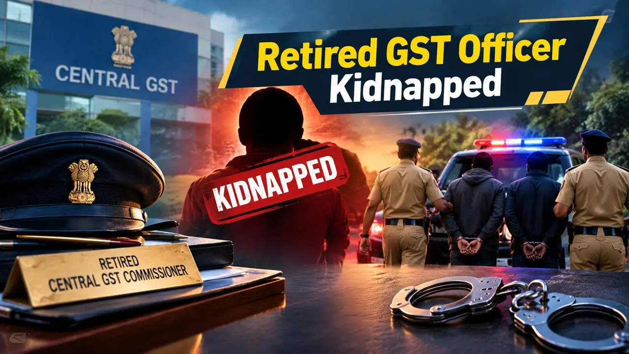 Retired Central GST Commissioner Kidnapped by Unknown Persons, Assailants Nabbed Within Hours
