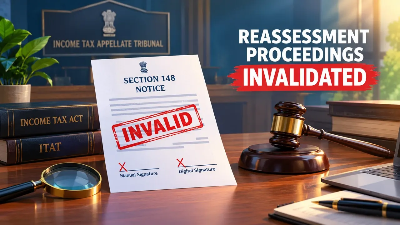 Section 148 Notice Without Manual or Digital Signature Invalidates Entire Reassessment Proceedings, Holds ITAT