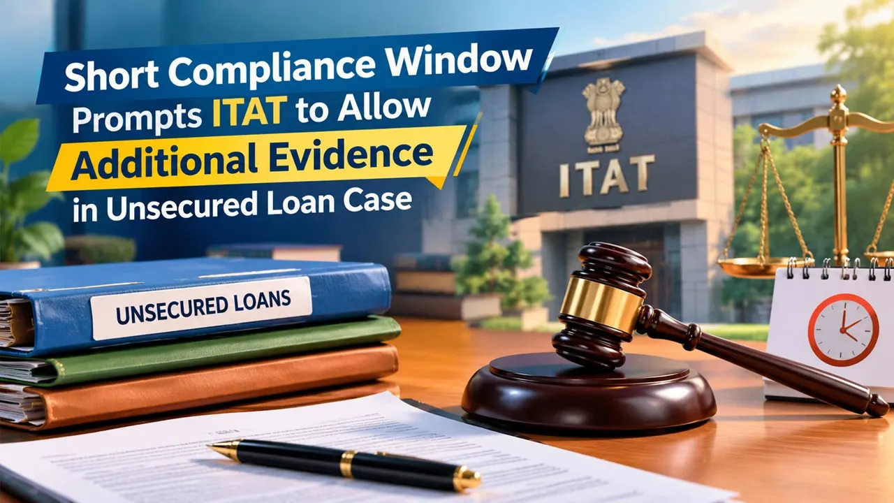 Short Compliance Window Prompts ITAT to Allow Additional Evidence in Unsecured Loan Case