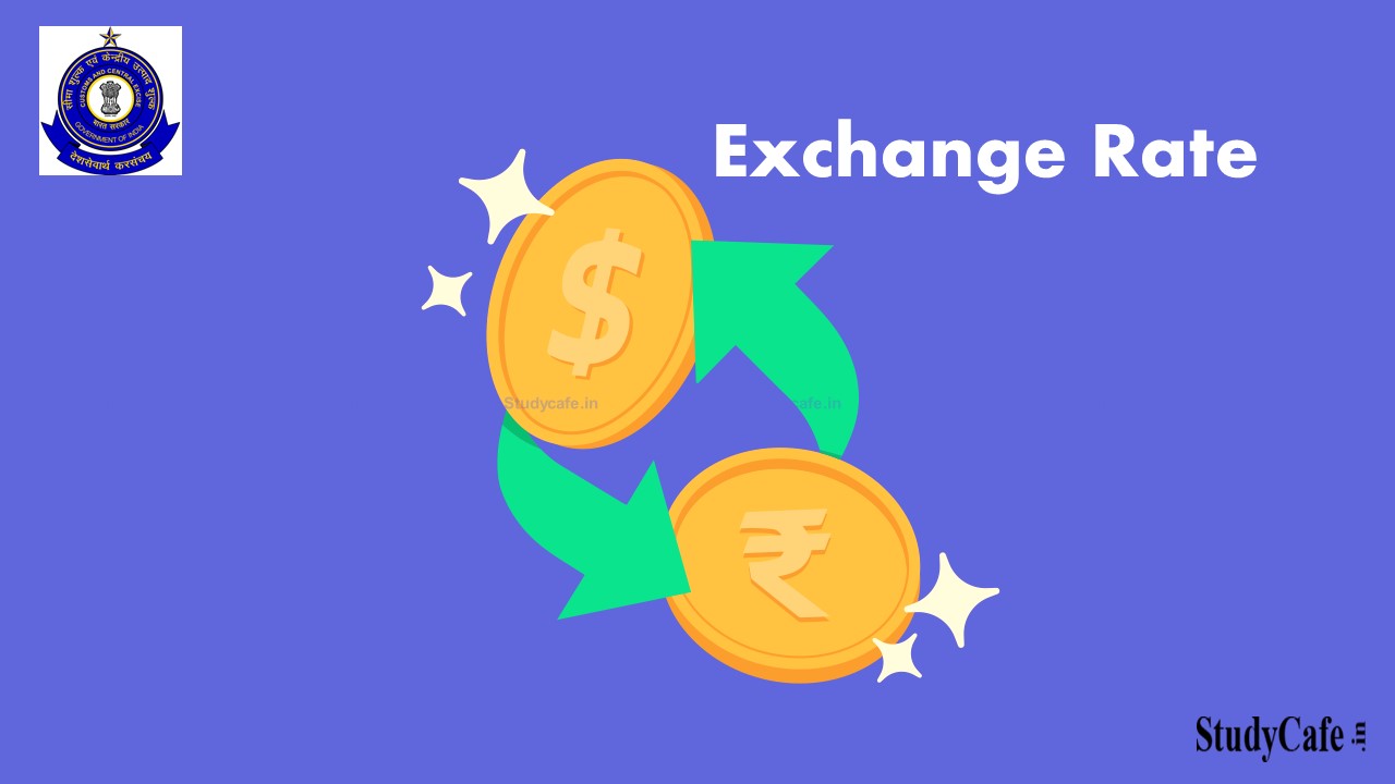 Exchange Rate Notification No.98/2021 - Customs (N.T.)