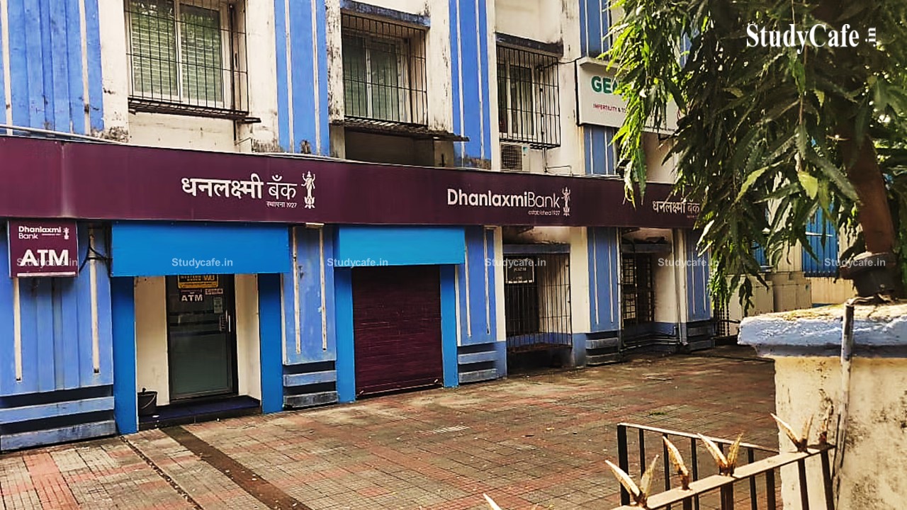 RBI Extends Term of its Additional Director on Dhanlaxmi Bank Board of Directors by Two Years