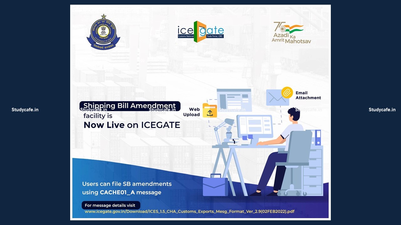 Shipping Bill Amendment Facility Now Live on Icegate Portal