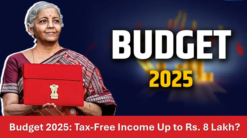 Budget 2025: Tax-Free Income Up to Rs.8 Lakh, 25% Slab for Middle Class?