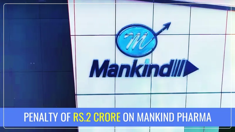 Mankind Pharma share price down amid Rs. 2 crore Penalty GST Notice