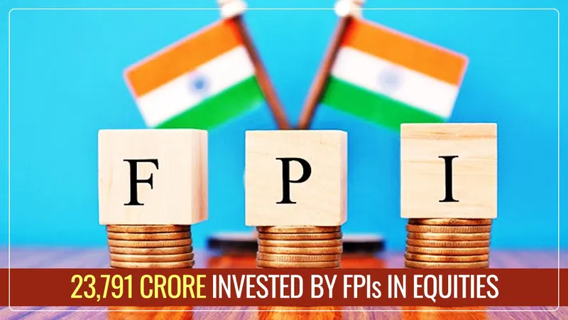 23,791 crore invested by FPIs in Equities during June to December 2024