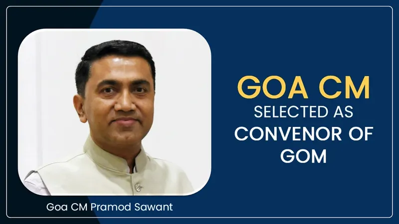 Goa CM Sawant appointed as Convenor of GoM for GST Revenue Analysis