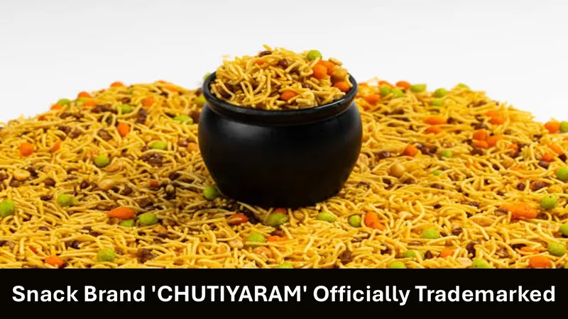 Snack Brand 'CHUTIYARAM' Officially Trademarked for Namkeen and Biscuits