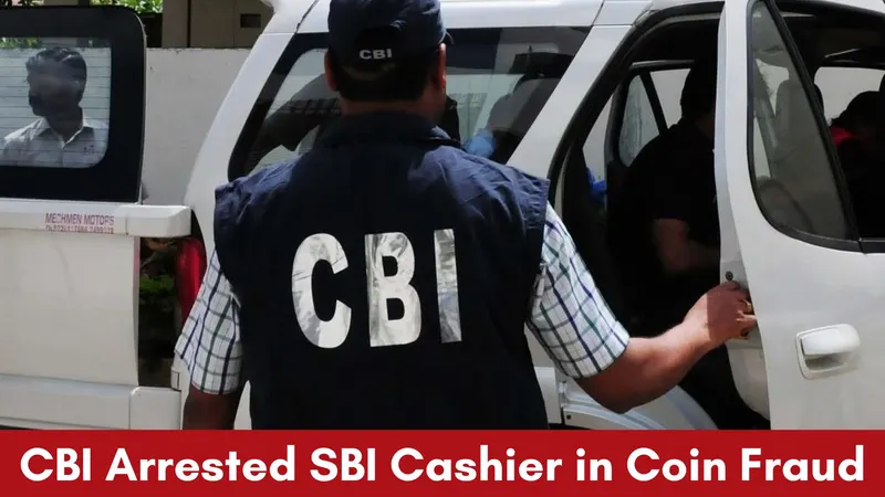 CBI Arrests Absconding SBI Cashier in Rs. 11 Crore Coin Fraud Case