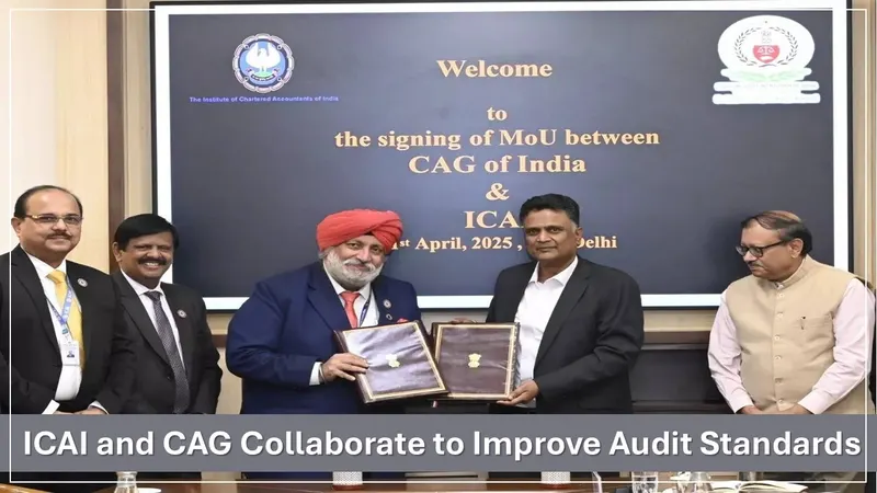 ICAI and CAG of India Sign MoU to Improve Public Sector Audits