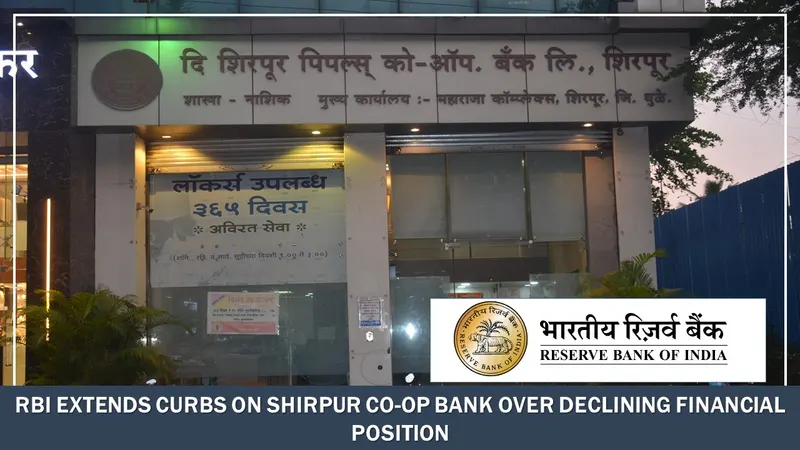 RBI Extends Curbs on Shirpur Coop Bank Over Declining Financial Position