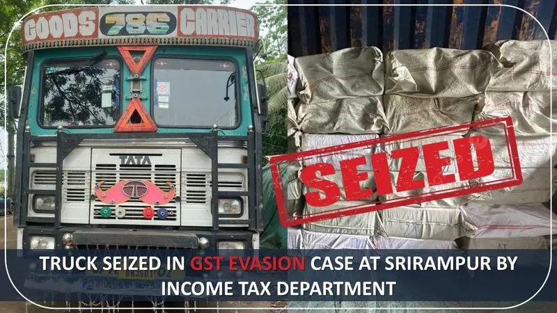 Assam: Truck Seized in GST Evasion Case in Srirampur by Income Tax Department
