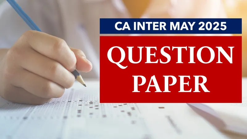 CA Inter Taxation May 2025 Question Paper