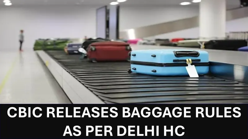 CBIC Releases Guidelines on Baggage Rules Following Delhi High Court's Interim Directions