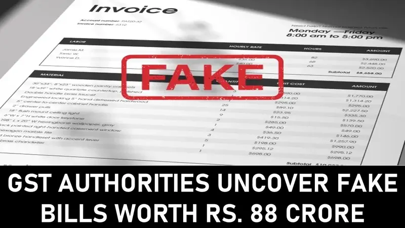 GST Fake Billing: Authorities Uncover illegal sale worth Rs. 87.9 crores; 2 Traders Caught