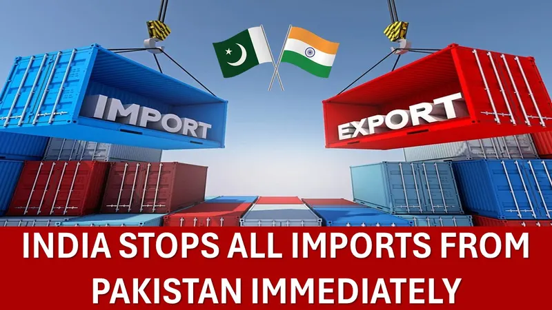 Pahalgam Terror Attack: India Stops All Imports from Pakistan Immediately