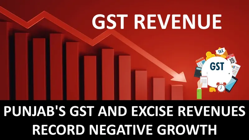 Punjab's GST and Excise Revenues Record Negative Growth; Finance Secretary Issues Warning