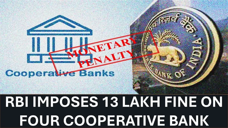 RBI Imposes Penalty of 13 Lakh on Four Cooperative Banks