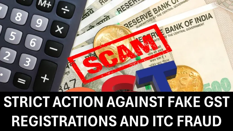 State GST Dept. Enforces Strict Measures on Fake Registrations and ITC Misuse