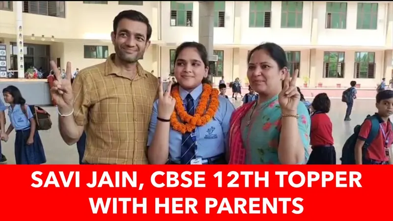 Meet Savi Jain: CBSE 12th topper: Got 499 marks out of 500: Dreams of joining Civil Service