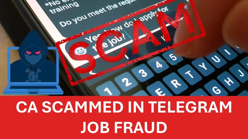Chartered Accountant Scammed of Rs. 23.7 Lakh in Telegram Job Fraud